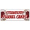Signmission STRAWBERRY FUNNEL CAKES BANNER SIGN bakery cake cookies pastry bread baker B-Strawberry Funnel Cakes - alternate 1